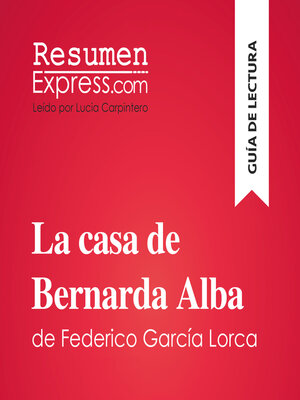 cover image of La casa de Bernarda Alba de Federico García Lorca (Guía de lectura)